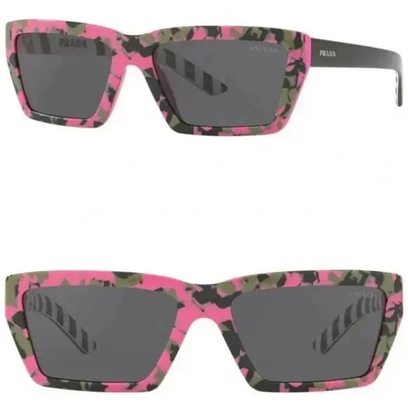 Prada | Accessories | Prada Pink And Green Sunglasses With  display picture 1